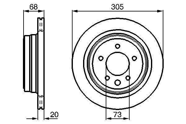Piduriketas BOSCH 0 986 478 660 BOSCH 0 986 478 660 Pidurikettad JAGUAR XJ 2002