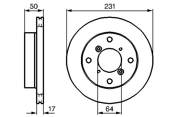 BOSCH Jarrulevy 0 986 478 721 BOSCH 0 986 478 721 Suzuki Swift SF413 jarrulevyt hinta