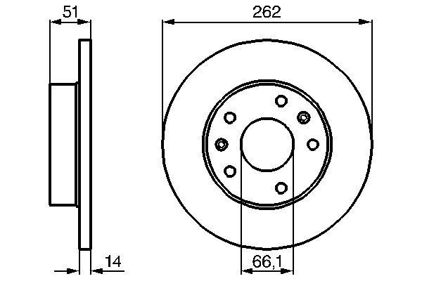 Remschijf BOSCH 0 986 478 991 BOSCH 0 986 478 991 Remschijf LAND ROVER FREELANDER 2003