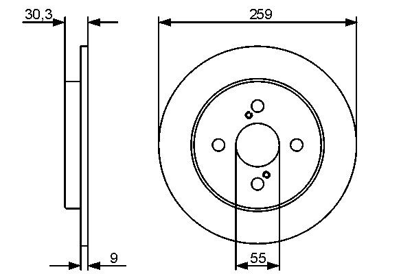 BOSCH Bremžu diski 0 986 479 420 BOSCH 0 986 479 420 Bremžu diski TOYOTA Vios / Yaris III Sedan (XP150) 1.3 (NCP151_) 84 ZS 2017