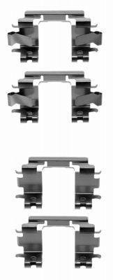 MINTEX Monteringssett, bremseklosser MBA1257 MBA1257 Tibehørsett, skivebremse belegg MINTEX HONDA JAZZ
