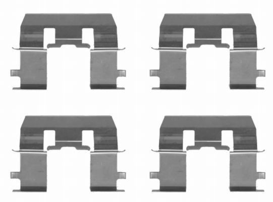 MINTEX Monteringssett, bremseklosser MBA1281 Tibehørsett, skivebremse belegg MINTEX Honda JAZZ MBA1281