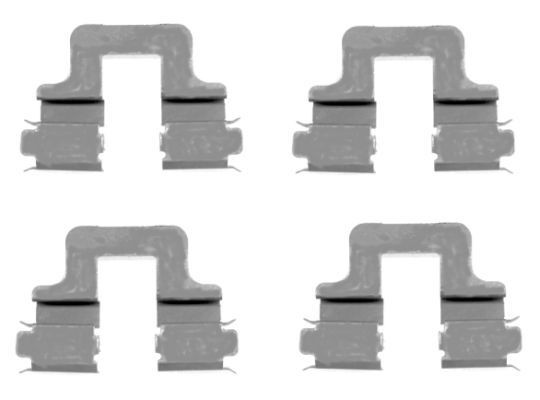 MINTEX Kit d'accessoires, plaquette de frein à disque MBA1606 Kit d'accessoires, plaquette de frein à disque MINTEX SKODA MBA1606