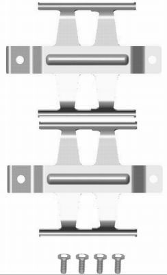 MINTEX Kit accessori, pastiglia freno MBA1687 MBA1687 costo Kit accessori, pastiglia freno MERCEDES-BENZ VITO MINTEX