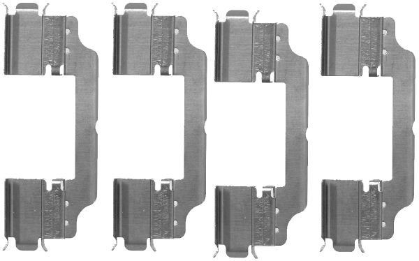 MINTEX Kit d'accessoires, plaquette de frein à disque MBA1716 Mercedes-Benz VITO Kit d'accessoires, plaquette de frein à disque MINTEX MBA1716