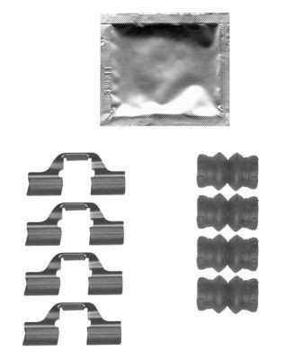 MINTEX Monteringssett, bremseklosser MBA1827 Tibehørsett, skivebremse belegg MINTEX LAGUNA MBA1827 billige