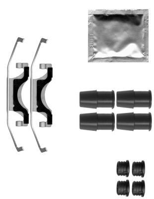 MINTEX Tillbehörssats, bromssadel MBA1843 MBA1843 MINTEX Reparationssats bromsok Nissan