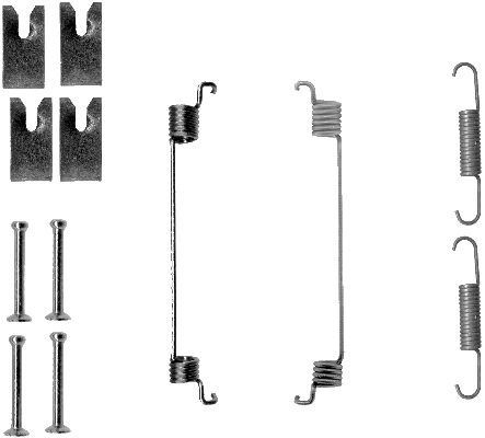 MINTEX Kit d'accessoires, mâchoire de frein MBA866 MBA866 Kit d'accessoires mâchoires de frein OPEL ASTRA MINTEX
