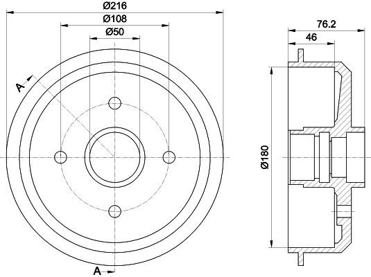 MINTEX Bremžu trumulis MBD005 MINTEX MBD005 Bremžu trumuļi Ford Escort Mk3 orģinālās cena