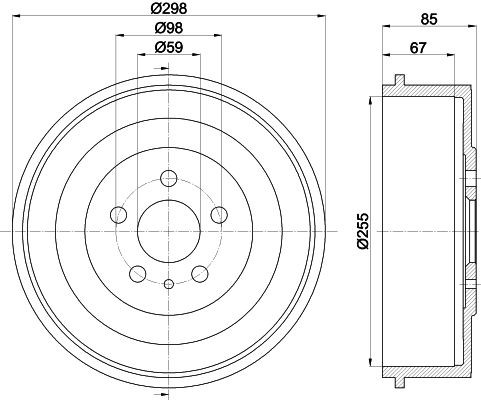 MINTEX Remtrommel MBD034 MINTEX MBD034 Remtrommel Fiat Ulysse I prijs