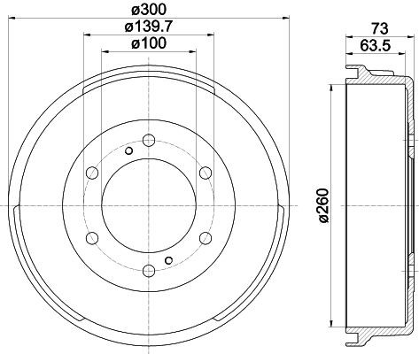 MINTEX Brake drum MBD068 MBD068 MINTEX brake drums for NISSAN