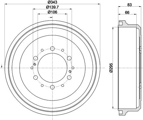MINTEX Tamburo freno MBD084 MBD084 Tamburo freno Volkswagen AMAROK MINTEX costo