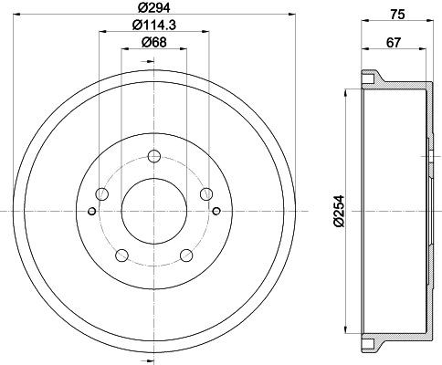 MINTEX Bromstrumma MBD093 MBD093 Bromstrumma MINTEX NISSAN ALMERA