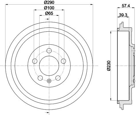 MINTEX Tamburo freno MBD193 MBD193 costo Tamburo freno Volkswagen AMAROK MINTEX