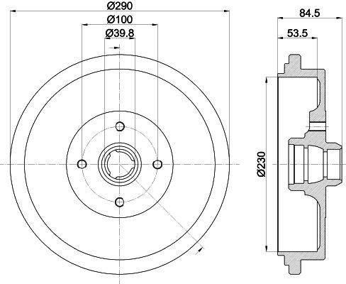 MINTEX Tamburo freno MBD218 MBD218 costo Tamburo freno Volkswagen AMAROK MINTEX