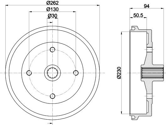 MINTEX Tamburo freno MBD295 MBD295 Tamburo freno MINTEX Volkswagen AMAROK costo