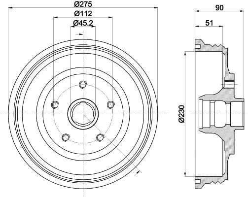 MINTEX Brzdový bubon MBD297 MBD297 MINTEX Bubnové brzdy Audi lacné
