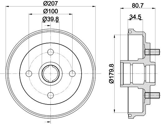 MINTEX Bromstrumma MBD354 Toyota Starlet P9 Bromstrumma MINTEX MBD354