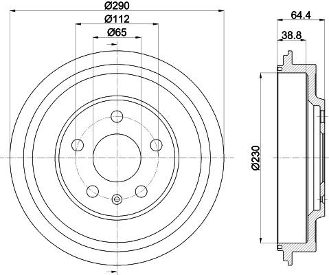 MINTEX Tamburo freno MBD366 MBD366 costo Tamburo freno MINTEX Volkswagen AMAROK