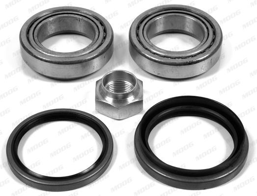 MOOG Wheel bearing kit MD-WB-11861 MOOG MD-WB-11861 MAZDA 323 II Hatchback (BD) wheel bearing kit replacement