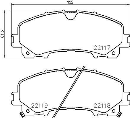 MINTEX Plaquettes de frein MDB3748 Plaquette de frein sport INFINITI MINTEX MDB3748