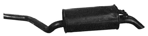 IMASAF Silencieux arrière ME.25.07 Silencieux de pot d'échappement IMASAF HECKFLOSSE ME.25.07 pas cher