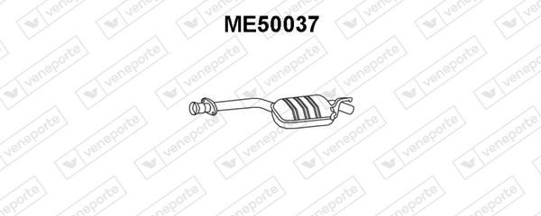 VENEPORTE Mittenljuddämpare ME50037 ME50037 VENEPORTE mellandämpare MERCEDES-BENZ 190