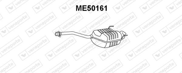 VENEPORTE Takaäänenvaimentaja ME50161 ME50161 VENEPORTE Äänenvaimennin MERCEDES-BENZ 190