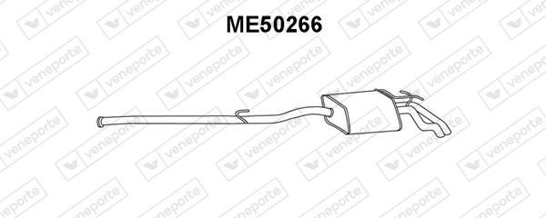 VENEPORTE Rear silencer ME50266 MERCEDES-BENZ 124-Series VENEPORTE exhaust silencer ME50266