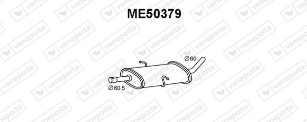 VENEPORTE Predný tlmič výfuku ME50379 ME50379 Predný tlmič výfuku MERCEDES-BENZ Trieda A VENEPORTE