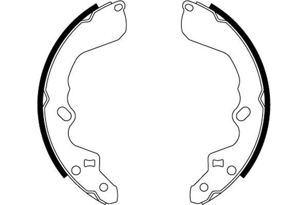Sada brzdových čeľustí MINTEX MFR460 MINTEX MFR460 Sada brzdových čeľustí predné a zadné Kia CARENS 2003