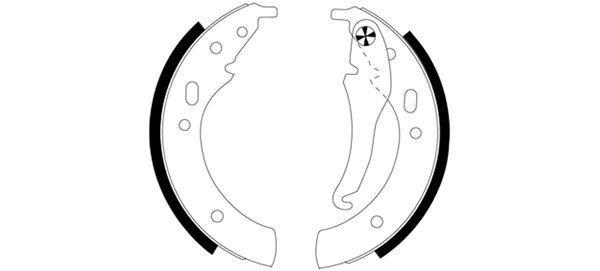 MINTEX Bromsbacksats MFR62 BMW E21 Bromsbackar MINTEX MFR62