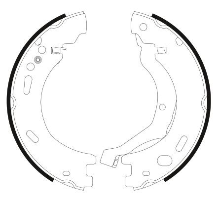 MINTEX 98101 0709 1 4 Sada brzd. čeľustí parkov. brzdy MINTEX 98101 0709 Sada brzd. čeľustí parkov. brzdy