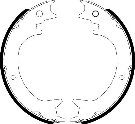 MINTEX Handbromsbackar MFR754 MFR754 MINTEX Handbroms Citroën