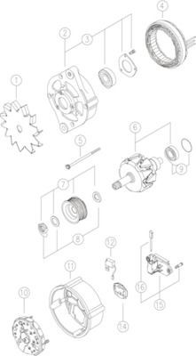 MAHLE Generator MG 24 Dynamo MAHLE PARTNER MG 24 billig