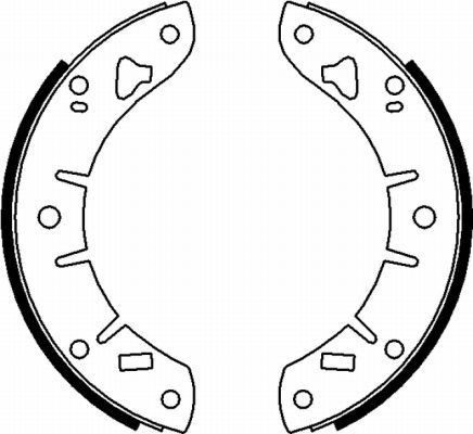 MINTEX Brake Shoe Set MLR47 MLR47 MINTEX brake drums and shoes for SUBARU