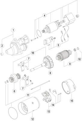 MAHLE Starter MS 117 Startmotor MAHLE Volkswagen LT MS 117