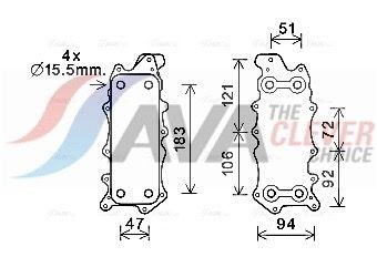 Ψυγείο λαδιού, λάδι κινητήρα AVA COOLING SYSTEMS MS3685 AVA COOLING SYSTEMS MS3685 Ψυγείο λαδιού Chrysler 300 2006