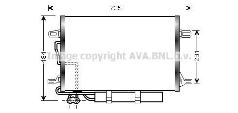 PRASCO Kondensor, klimatanläggning MSA5307D MSA5307D AC-kondensor PRASCO MERCEDES-BENZ GLC