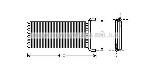 PRASCO Scambiatore calore per riscaldamento abitacolo MSA6399 MSA6399 Radiatore riscaldamento PRASCO MERCEDES-BENZ Serie 124 costo