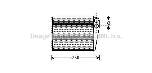 PRASCO Scambiatore calore per riscaldamento abitacolo MSA6465 MSA6465 Radiatore riscaldamento MERCEDES-BENZ Serie 124 PRASCO costo