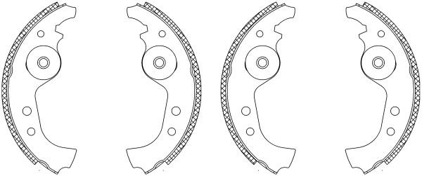 MINTEX Bromsbacksats MSK001 SEAT trumbroms MINTEX MSK001