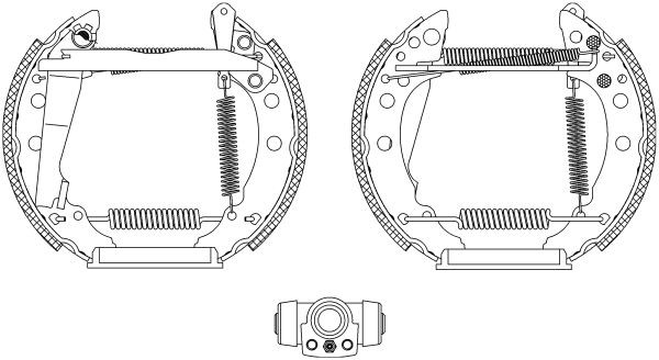 MINTEX Bremsesko sett MSP049 Trommelbremse AUDI MINTEX MSP049