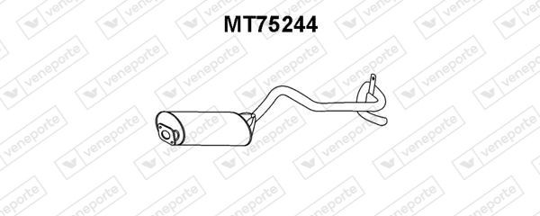 VENEPORTE Bakre ljuddämpare MT75244 MITSUBISHI bakre ljuddämpare VENEPORTE MT75244