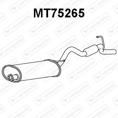 Rear silencer VENEPORTE MT75265 VENEPORTE MT75265 Mitsubishi L 200 2004 Silencer price