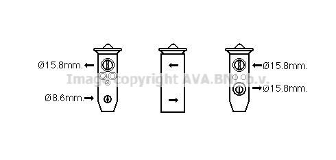 PRASCO Expansieventiel airco MZ1279 MZ1279 Expansieventiel airco PRASCO MAZDA CX-5