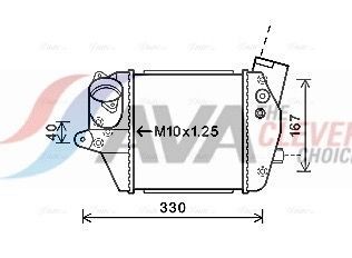 AVA COOLING SYSTEMS Intercooler MZA4243 AVA COOLING SYSTEMS MZA4243 Ladeluftkjøler Peugeot 305 originale