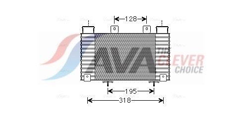 AVA COOLING SYSTEMS Vahejahuti MZA4250 AVA COOLING SYSTEMS Intercooler FORD MZA4250