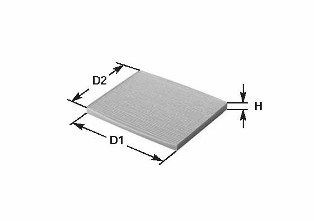 CLEAN FILTER Φίλτρο, αέρας εσωτερικού χώρου NC2067CA NC2067CA Φίλτρο καμπίνας MERCEDES-BENZ CLK CLEAN FILTER