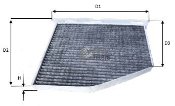CLEAN FILTER Filtro, ar do habitáculo NC2129CA NC2129CA CLEAN FILTER Filtro de pólen Dacia baratos